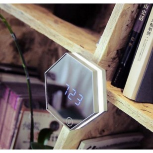 Make up mirror room thermometer LED digital clock*
